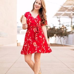 Lonestar Southern Cherry Blossom Wrap Dress