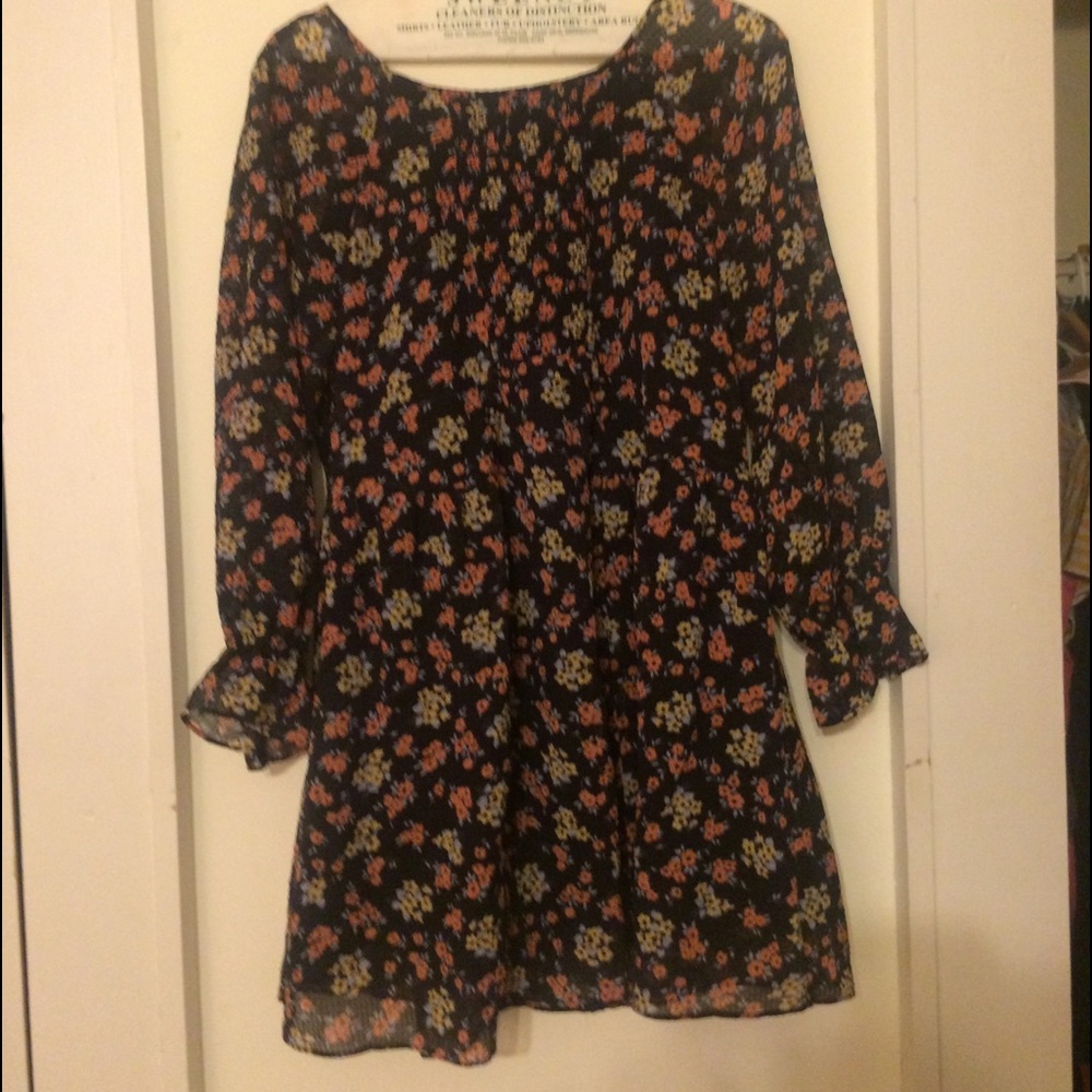 Flower child mini flower dress