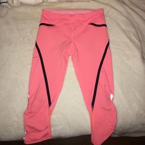 Lululemon cropped neon leggings!!