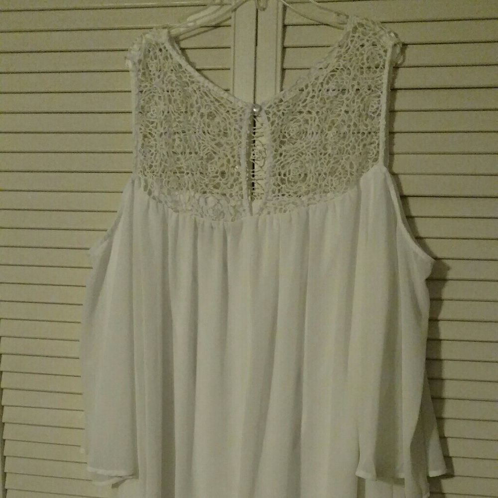 White off the shoulder dress
