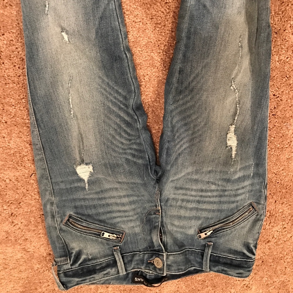 Jeggings w/zipper detail