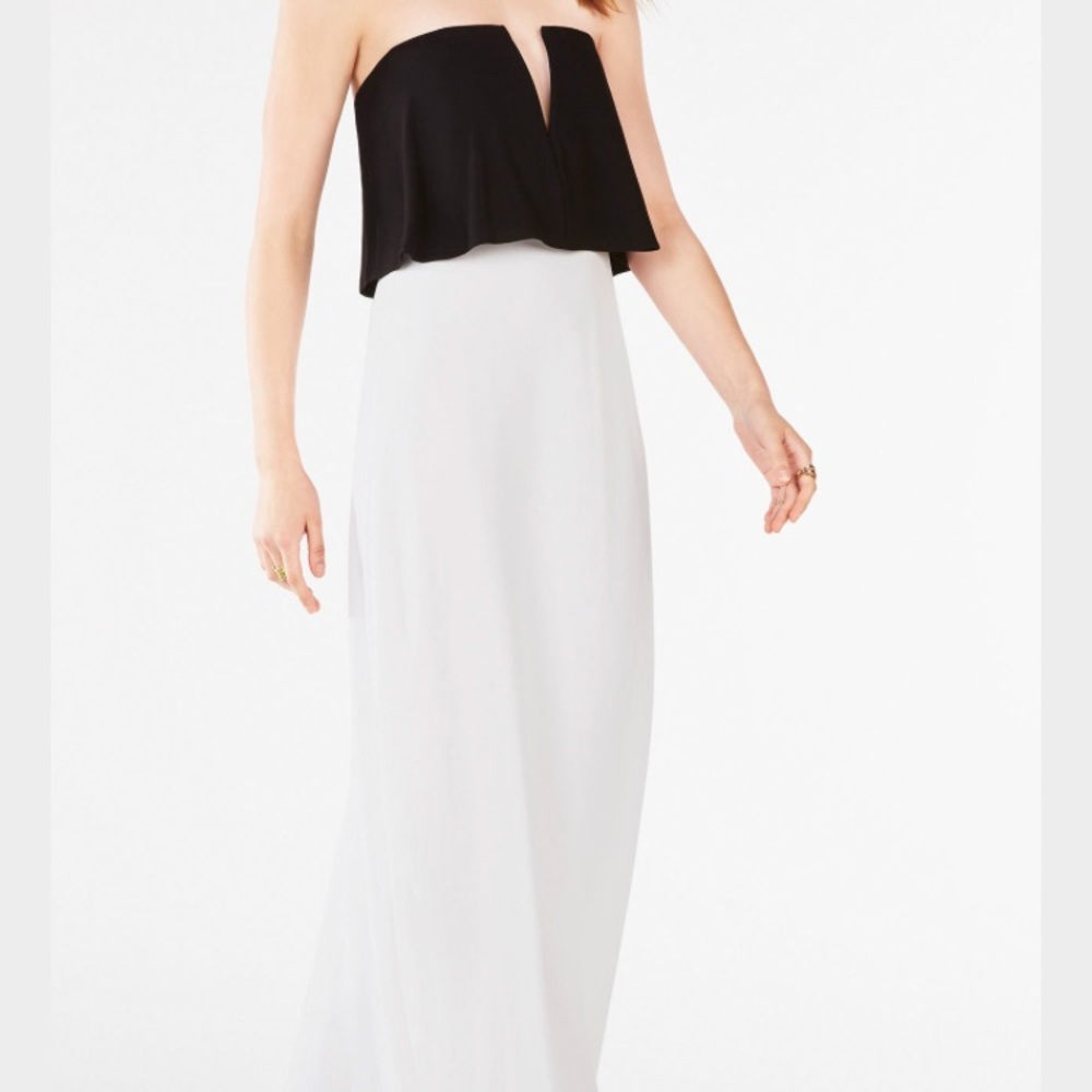 Bcbg Maxazria Alyse strapless gown