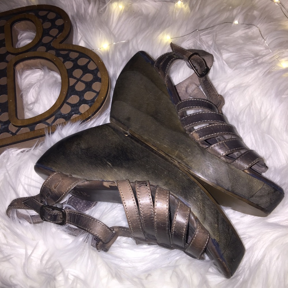 Bed Stu gorgeous vintage-look wedge heel size9 NEW