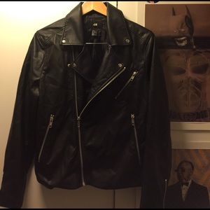 Faux leather jacket