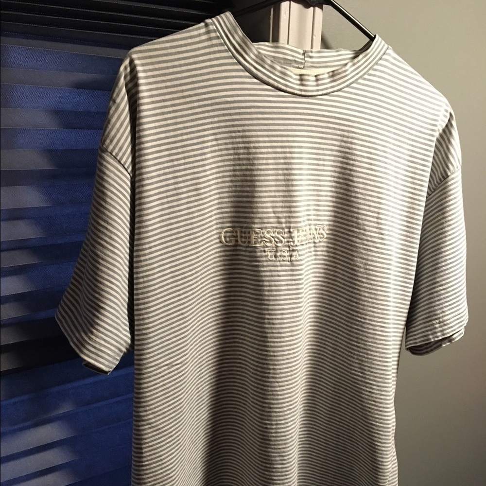 Vintage Guess Jeans ( Spell out / Stripes )