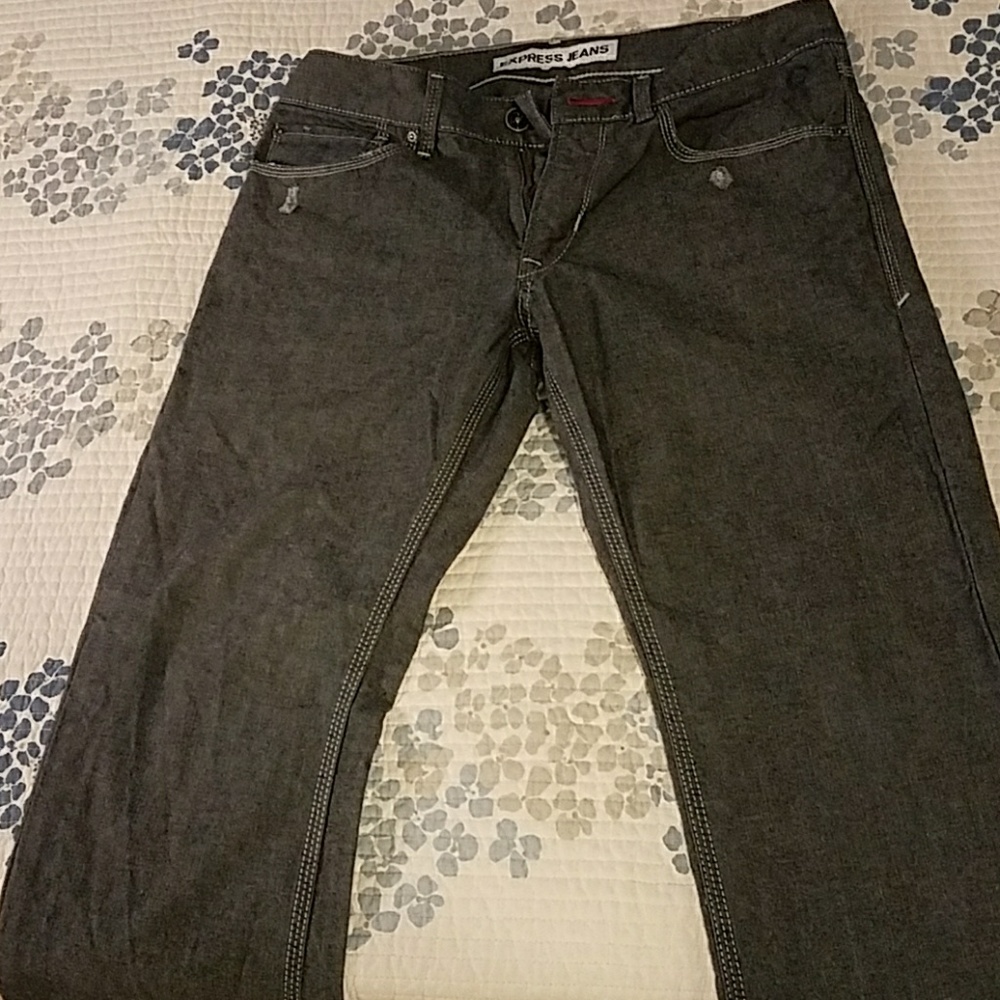 Express Rocco slim straight jeans. 30x30.