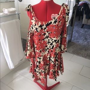 Free People shoulderless swing dress