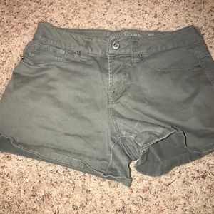 Olive green shorts