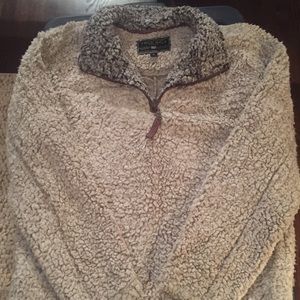 True Grit frosty 1/2 zip pullover (putty)