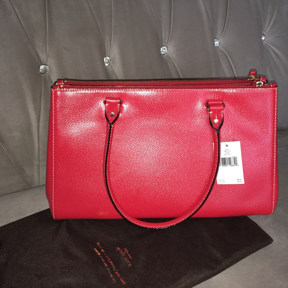 NWT Kate Spade Martine Wellesley Handbag in Garnet - Picture 3 of 7