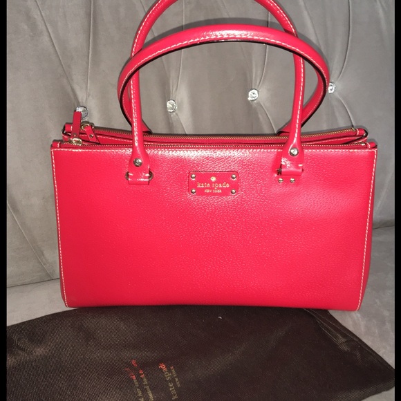 NWT Kate Spade Martine Wellesley Handbag in Garnet - Picture 2 of 7