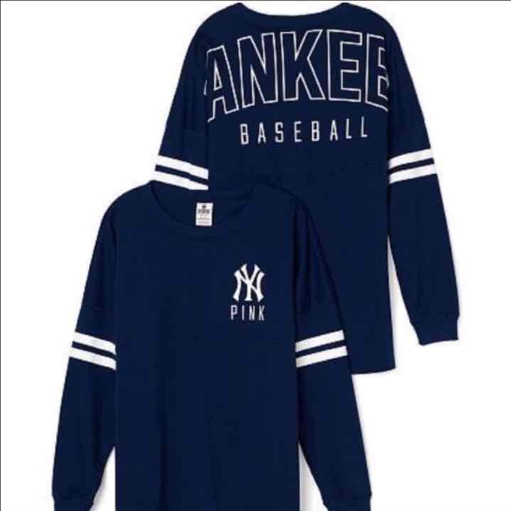 VS PINK YANKEES CAMPUS TEE!