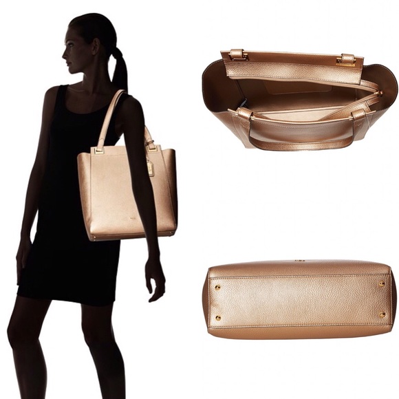 Ralph Lauren Gold Leaf Carlisle Afton Tote NWT - Picture 4 of 8