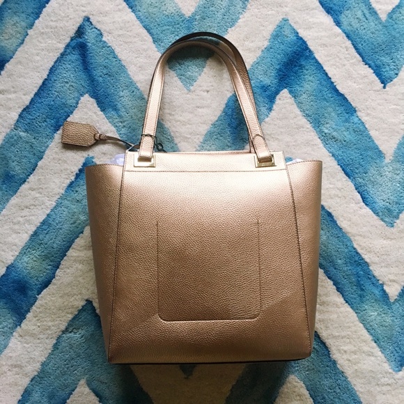 Ralph Lauren Gold Leaf Carlisle Afton Tote NWT - Picture 6 of 8