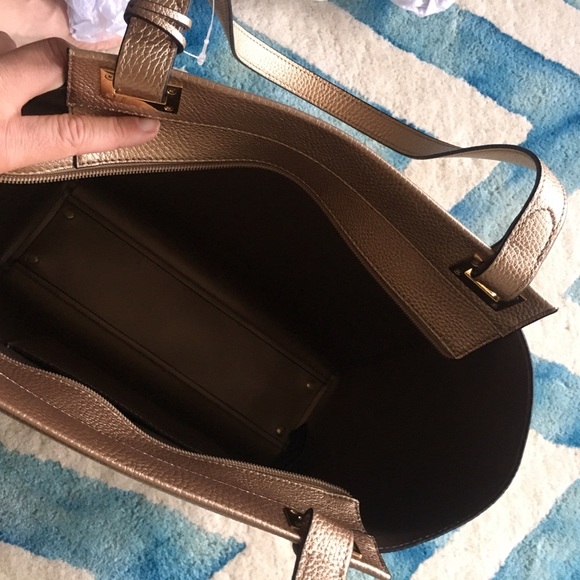 Ralph Lauren Gold Leaf Carlisle Afton Tote NWT - Picture 8 of 8