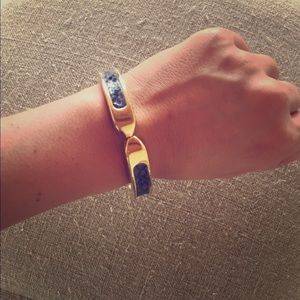 Stella & Dot "Emerson" Gold with Navy Bracelet
