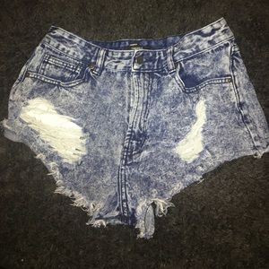 Denim High Wasted Shorts