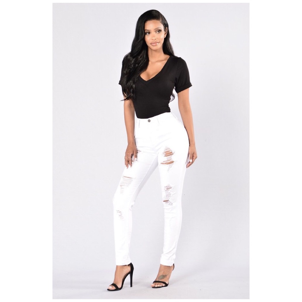 *SOLD* Menace Jeans - White