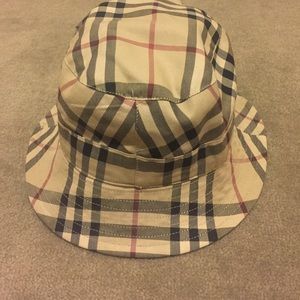 Authentic Burberry classic plaid bucket hat