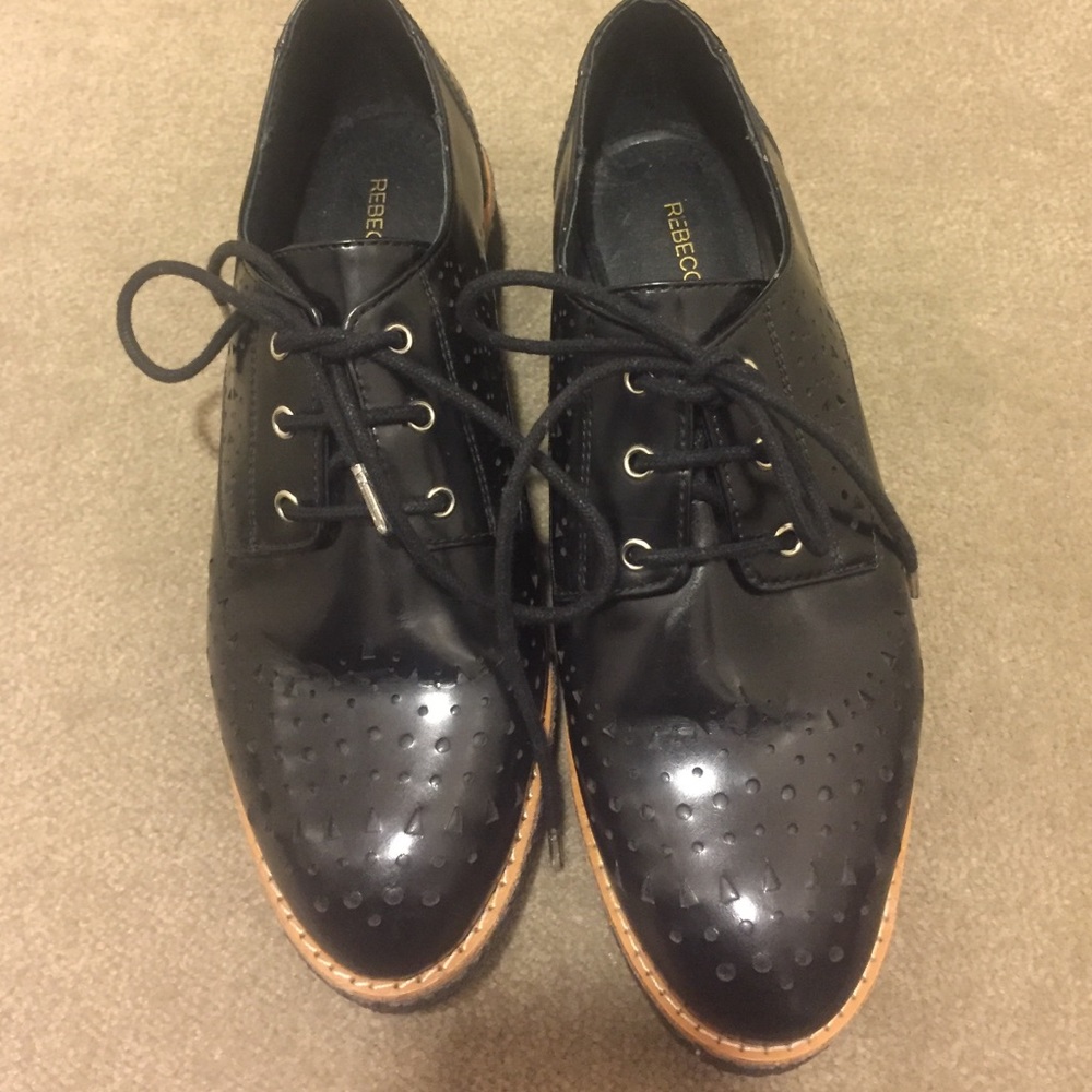 Rebecca Minkoff platform lace up loafer, size 7