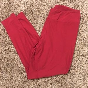 LuLaRoe Red TC Leggings