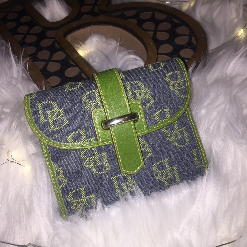 Dooney & Bourke denim wallet LIKE NEW!