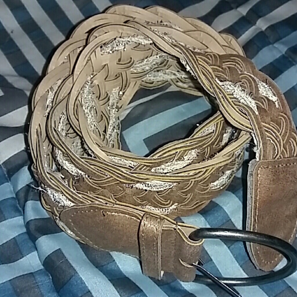 Brown sparkley tan belt