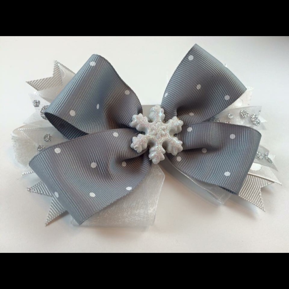 Polka Dot Snowflake Headband