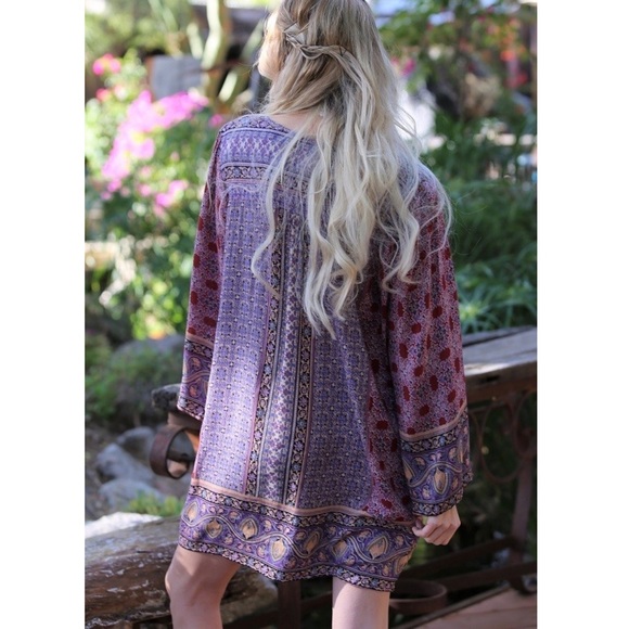 Periwinkle Print Tunic Dress - Picture 2 of 4