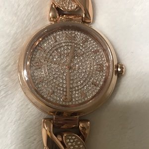Brand NWT MK Rose Gold Pavé Watch