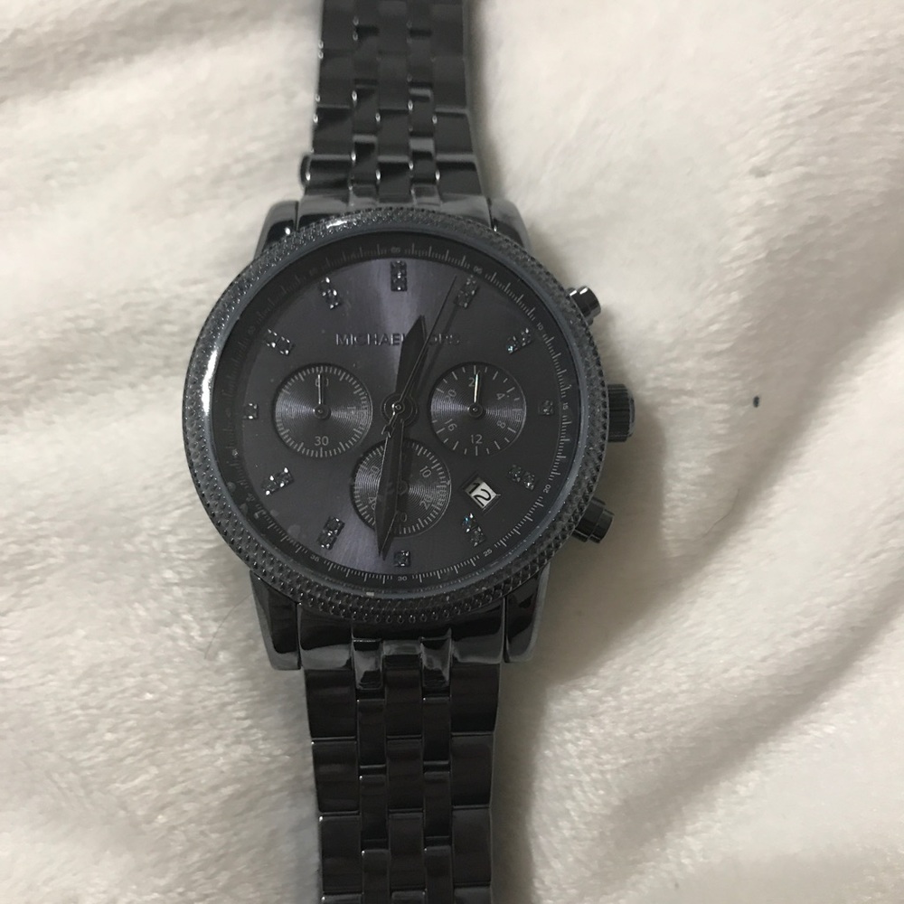 Brand NWT MK Blue Ion Plated Ritz Watch