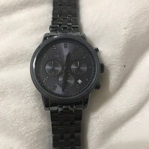 Brand NWT MK Blue Ion Plated Ritz Watch