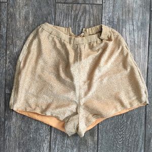 Gold shorts