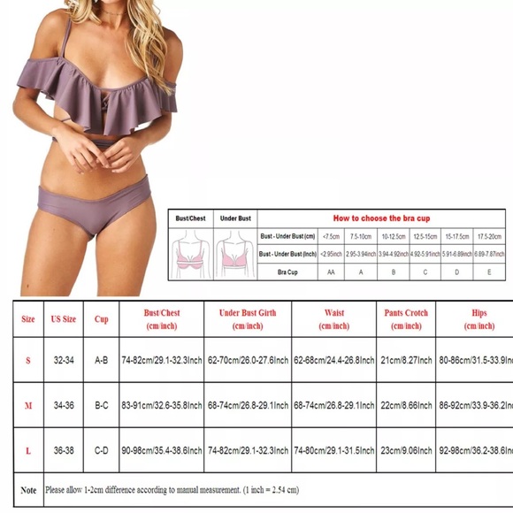 ⛱SALE Lavender Daisy • Flouncy Tassel Tie Bikini - Picture 4 of 4