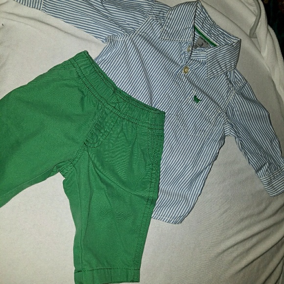 striped button down & canvas pant - Picture 1 of 6