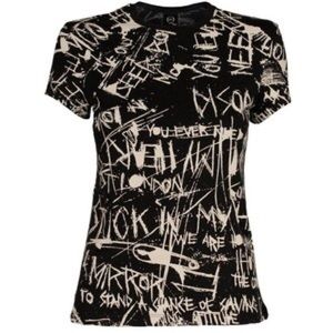 McQ Alexander McQueen Graffiti Print T-Shirt
