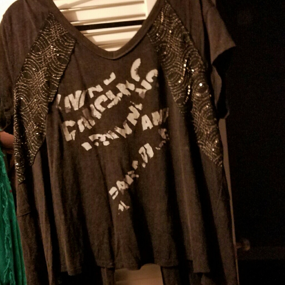 FREE PEOPLE   black Rock n Roll sz Medium.