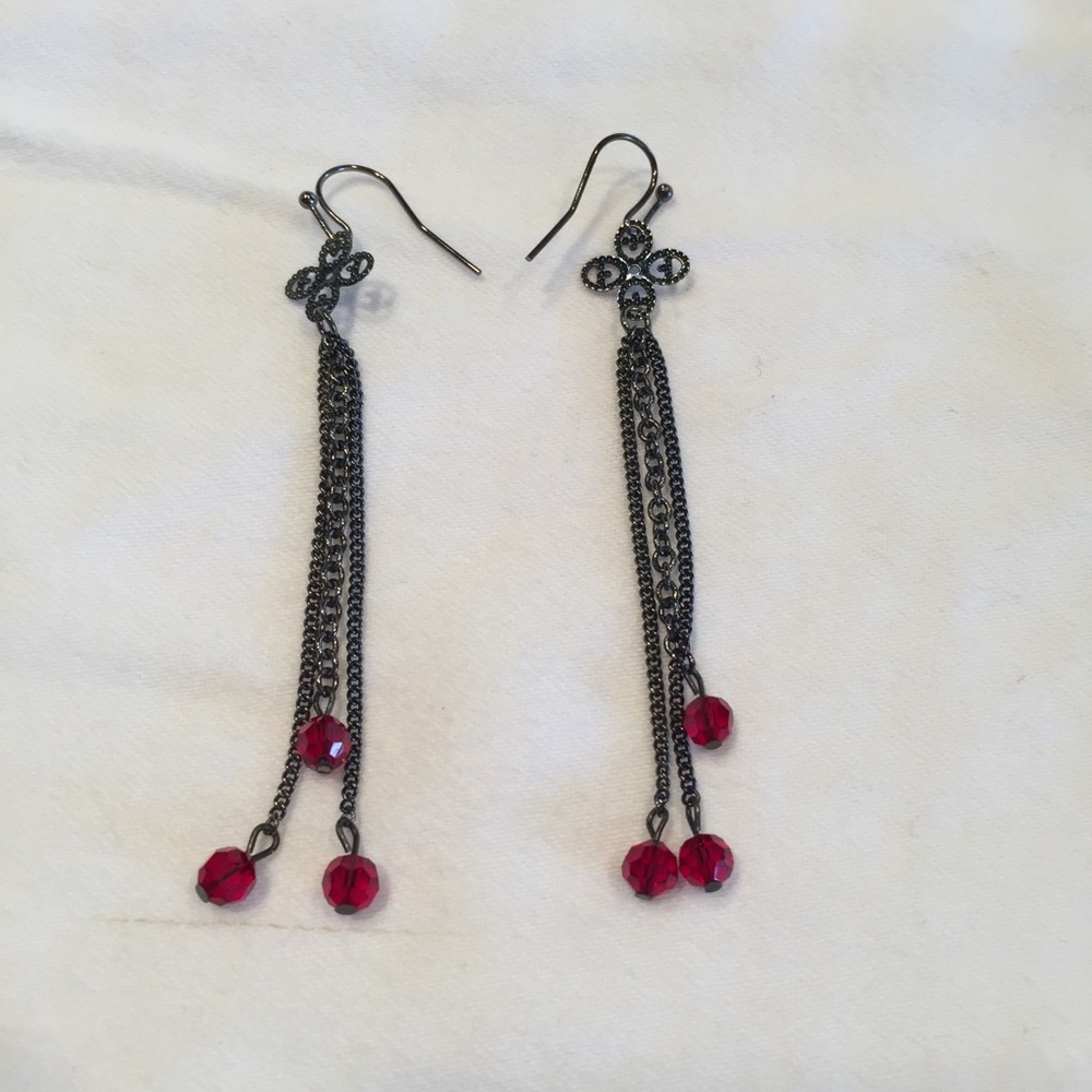 Red & Black Earrings