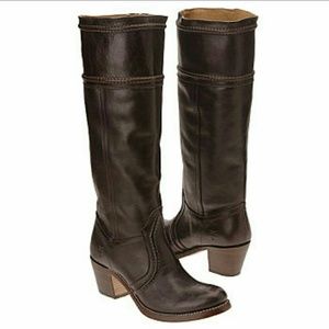 Frye Jane 14L Dark Brown Boots 9M $378