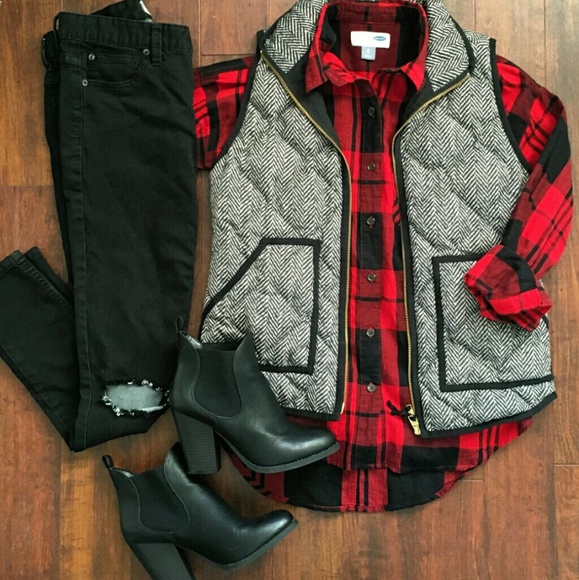 HERRINGBONE VEST - Picture 2 of 3