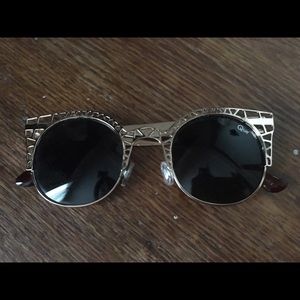 Quay Gold Fleur Cat Eye Sunglasses