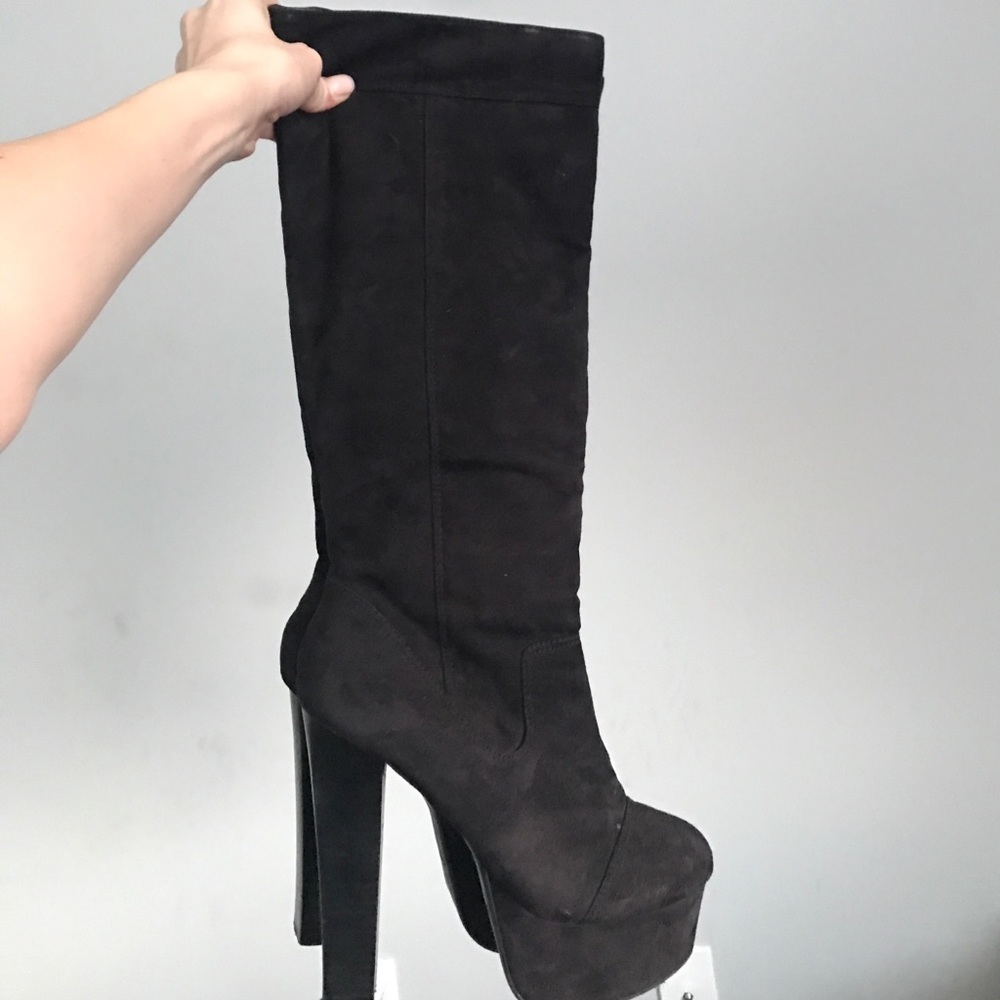 Zigi Soho tall faux suede black boot