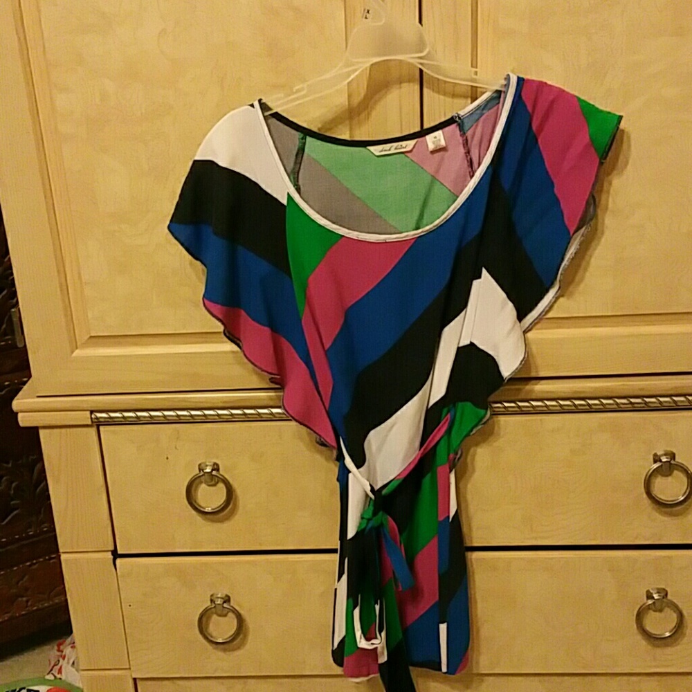 Multi colored mini tie dress