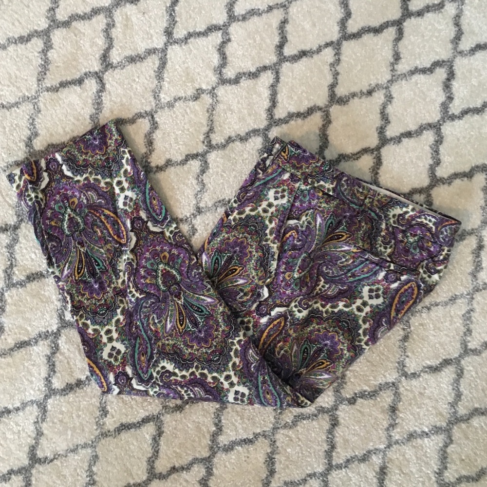 Fun paisley J. Crew City Fit