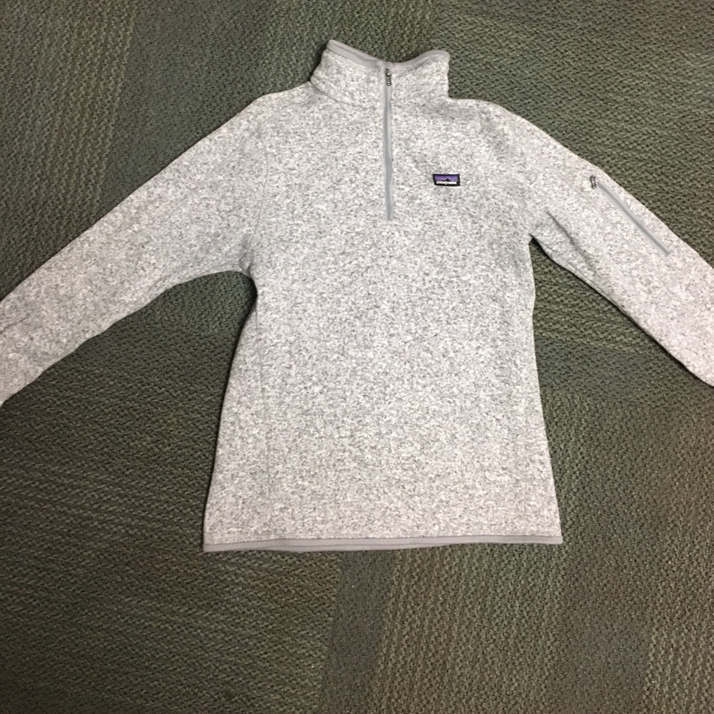 Birch White Patagonia 1/4 zip