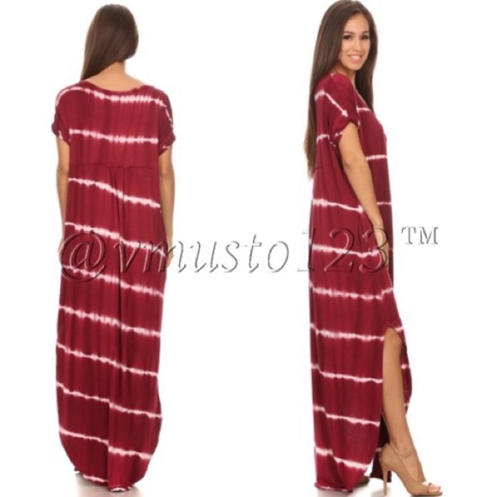SUPER COMFY OVERSIZED TIE DYE MAXI DRESS - Picture 3 of 3