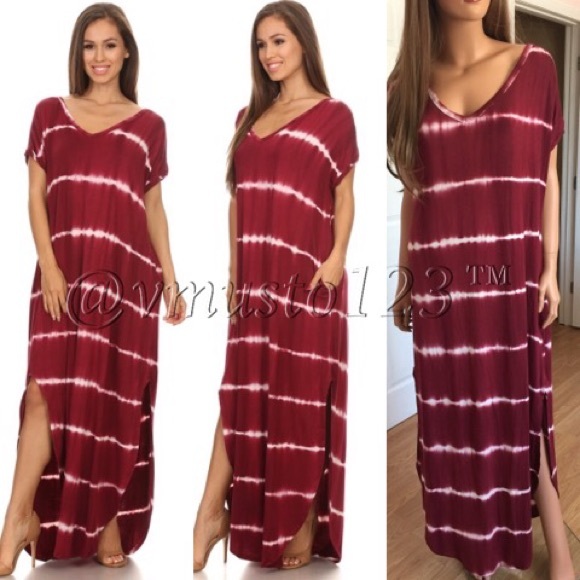 SUPER COMFY OVERSIZED TIE DYE MAXI DRESS - Picture 2 of 3