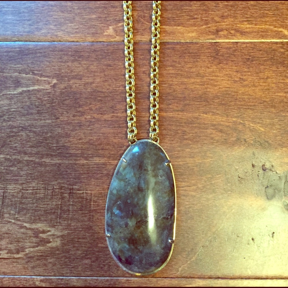 Stella & Dot stone pendant necklace