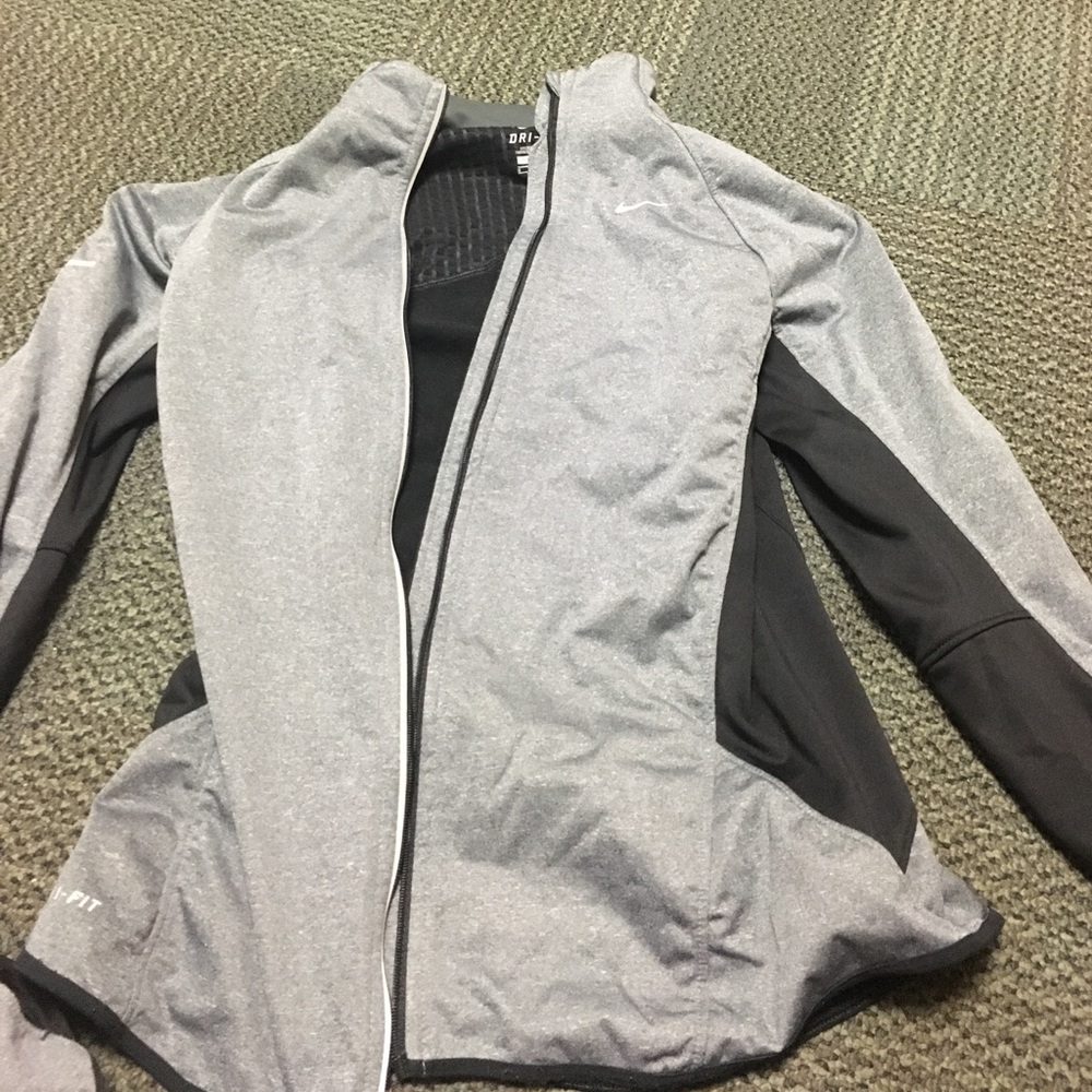 Nike dri-fit, athletic jacket.