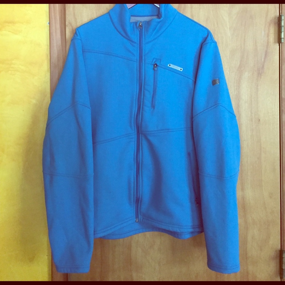 Under armour light blue soft shell